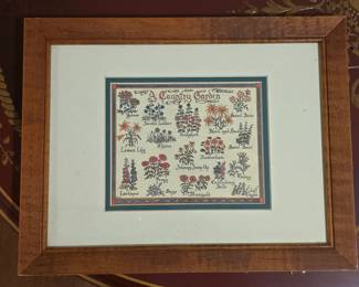 Robert Miller Country Garden Signed Print of an Original Watercolor