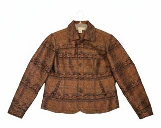 Coldwater Creek Womens Jacquard Blazer