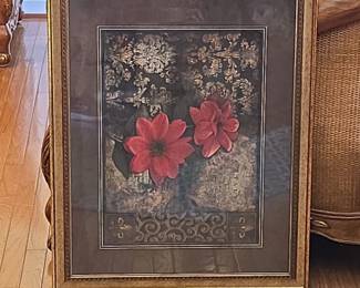 Framed Floral Art Print by Vivian Flasch