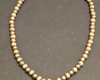 Sterling Silver Beaded Necklace
