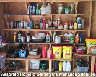 Assorted Home Garden Maintenance Supplies