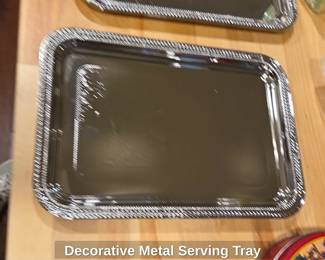 Decorative Metal Serving Tray