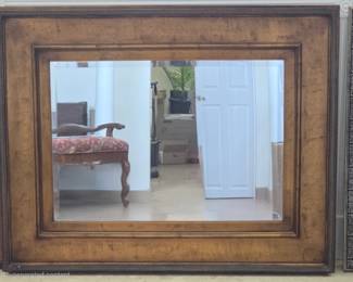 Large Rectangular Wall Mirror with Ornate Frame