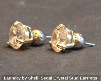 Laundry by Shelli Segal Crystal Stud Earrings