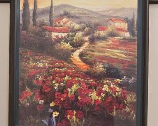 Toscano Valley I by Art Fronckowiak Print in Ornate Frame