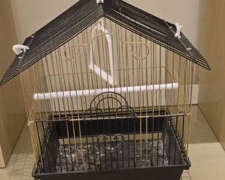 YML House Top Bird Cage, Black