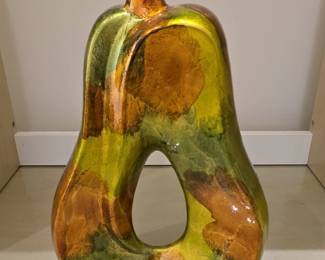 Pear Shaped Sculptural Vase