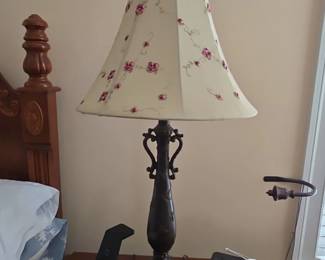 Dale Tiffany Rose Bell Hand Painted Accent Table Lamp