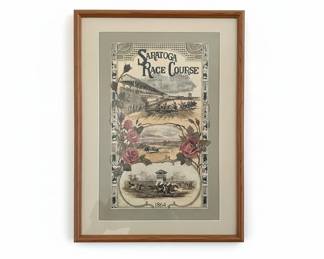 Saratoga Race Course Lithograph Print third image