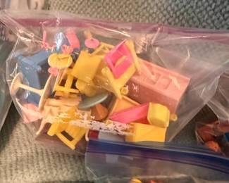 Assorted Vintage Plastic Dollhouse Furniture Lot