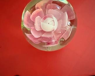 Glass Paperweight Collection Floral, Swirl, Overlay, Millefiori