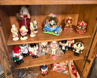 Collection of Collectible Christmas Figurines including Mark Roberts, Byers Choice, and Department second image