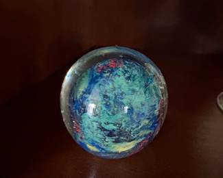 Glass Paperweight Collection Floral, Swirl, Overlay, Millefiori third image