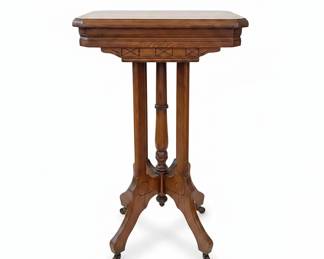 Eastlake Victorian Walnut Parlor Table third image