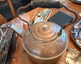 Antique Copper Tea Kettle second image