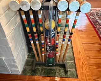 Forster Croquet Set with Wooden Mallets and Balls