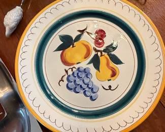 Stangl Terra Rose Fruit Pattern Ceramic Plate