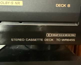 Sony TCWRS Stereo Cassette Deck