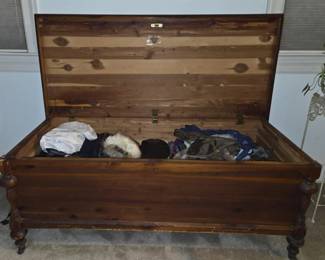 Large “Moth Proof” Tennessee Red Cedar Chest made by E T Burrowes of Portland Maine (early 1900’s)
