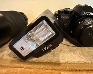 Ricoh KR Super mm Film Camera with PentaxA mm f or . Lens and Ricoh Speedlite Flash fifth image