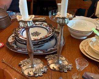 Silver Plated Candlesticks second image