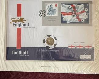 England Football World Cup First Day Coin Cover