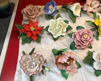 Lenox Fine Porcelain Floral Figurines Carnation, Parrot Tulip, Iris, Rose, Lily, etc.