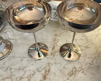 Laguiole Silverplated Champagne Coupes Set of