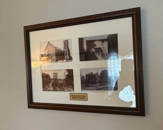 Framed Bordentown New Jersey Historical Photos Collage
