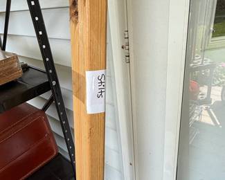 Wooden Support Beam with Label third image