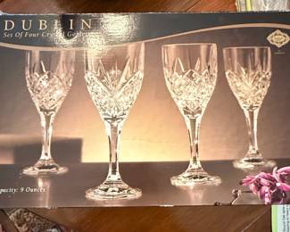 Godinger Dublin Shannon Crystal Set of Four Oz Goblets second image