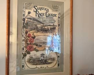 Saratoga Race Course Lithograph Print