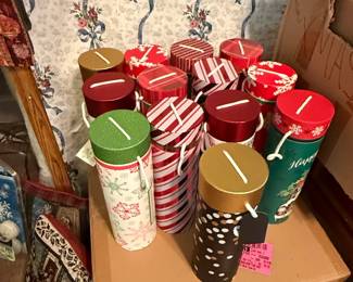 Set of Assorted Christmas Gift Tins