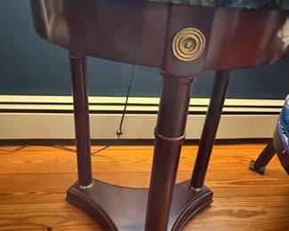 Bombay Company French Empire Style Green Marble Top Side Table third image