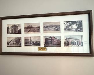 Framed Collection of Historic Bordentown, New Jersey Postcards