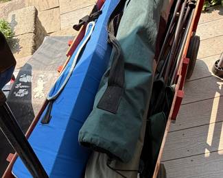 Folding Wagon with Canopy and Storage Bags