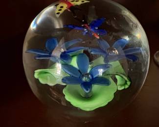 Glass Paperweight Collection Floral, Swirl, Overlay, Millefiori sixth image