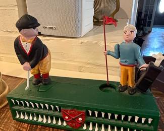 Cast Iron Birdie Putt Golf Mechanical Bank second image