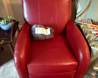 Red Leather Recliner