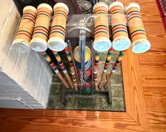 Forster Croquet Set with Wooden Mallets and Balls second image
