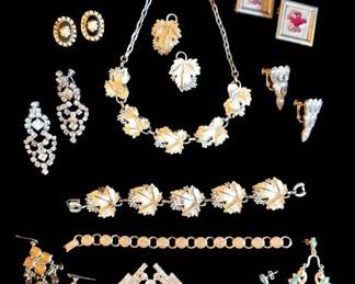 Designer Vintage Costume Jewelry Estate Lot