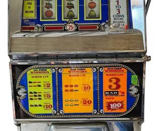 Retro Jackpot Vintage Bally 25 Slot Machine... Casino Classic