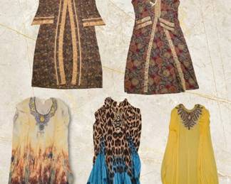 Designer Boho Boutique Lot Premium Embellished Kaftans, Maxi Gowns Tops