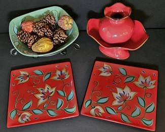 Southern Living at Home 4Piece Ceramic Decor Serving Lot