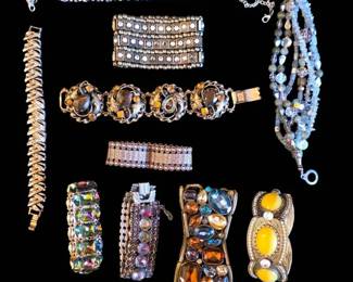 Vintage Costume Statement Craft Bracelets