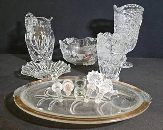 Beautiful Crystal Pitchers, Vase And More