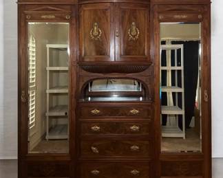 Magnificent 1900 Edwardian Beaconsfield Compactum Wardrobe