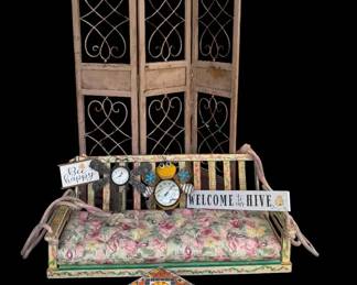 Eclectic Deck Patio Room Divider, Porch Swing, and More