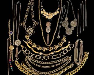GoldTone Vintage Statement Necklace Collection
