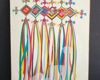 Rare 1989 Fiesta Poster Signed by R. Rocha